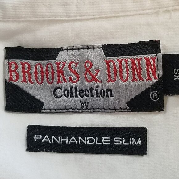 Brooks And Dunn Panhandle Slim Shirt Womens XS Long Sleeve Floral Embroidered Pe - Picture 7 of 15